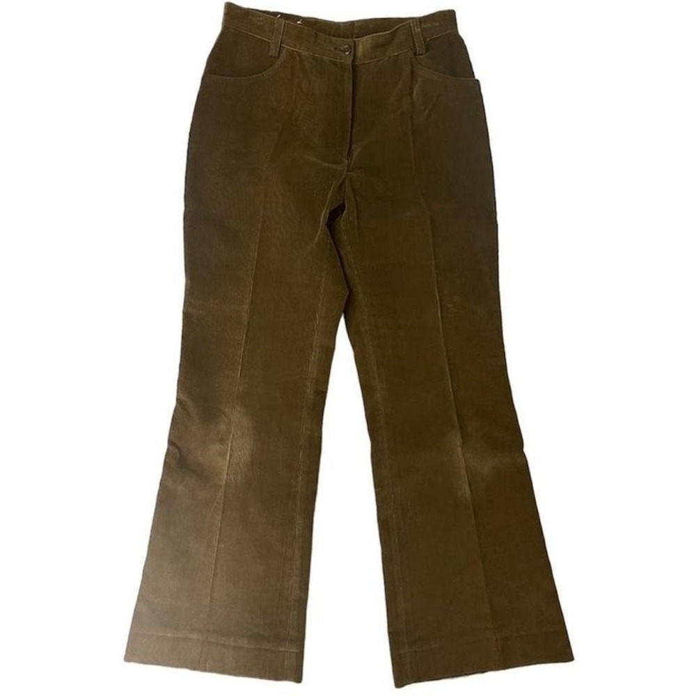 Vintage 70s Retro Handmade Corduroy Bell Bottom Flare Western Disco Cowboy Pants